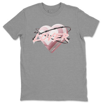 AJ1 Retro High OG Washed Pink Sneaker Match Tees Heart Lover Sneaker Tees AJ1 Retro High OG Washed Pink Sneaker Release Tees Unisex Shirts Heather Grey 2