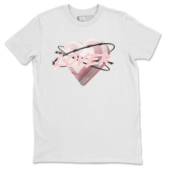 AJ1 Retro High OG Washed Pink Sneaker Match Tees Heart Lover Sneaker Tees AJ1 Retro High OG Washed Pink Sneaker Release Tees Unisex Shirts White 2
