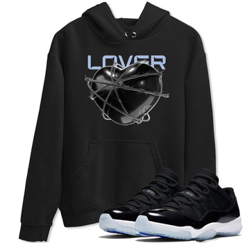 11s Black and Varsity Royal shirt to match jordans Heart Lover sneaker tees Air Jordan 11 Black/Varsity Royal SNRT Sneaker Release Tees Unisex Black 1 T-Shirt