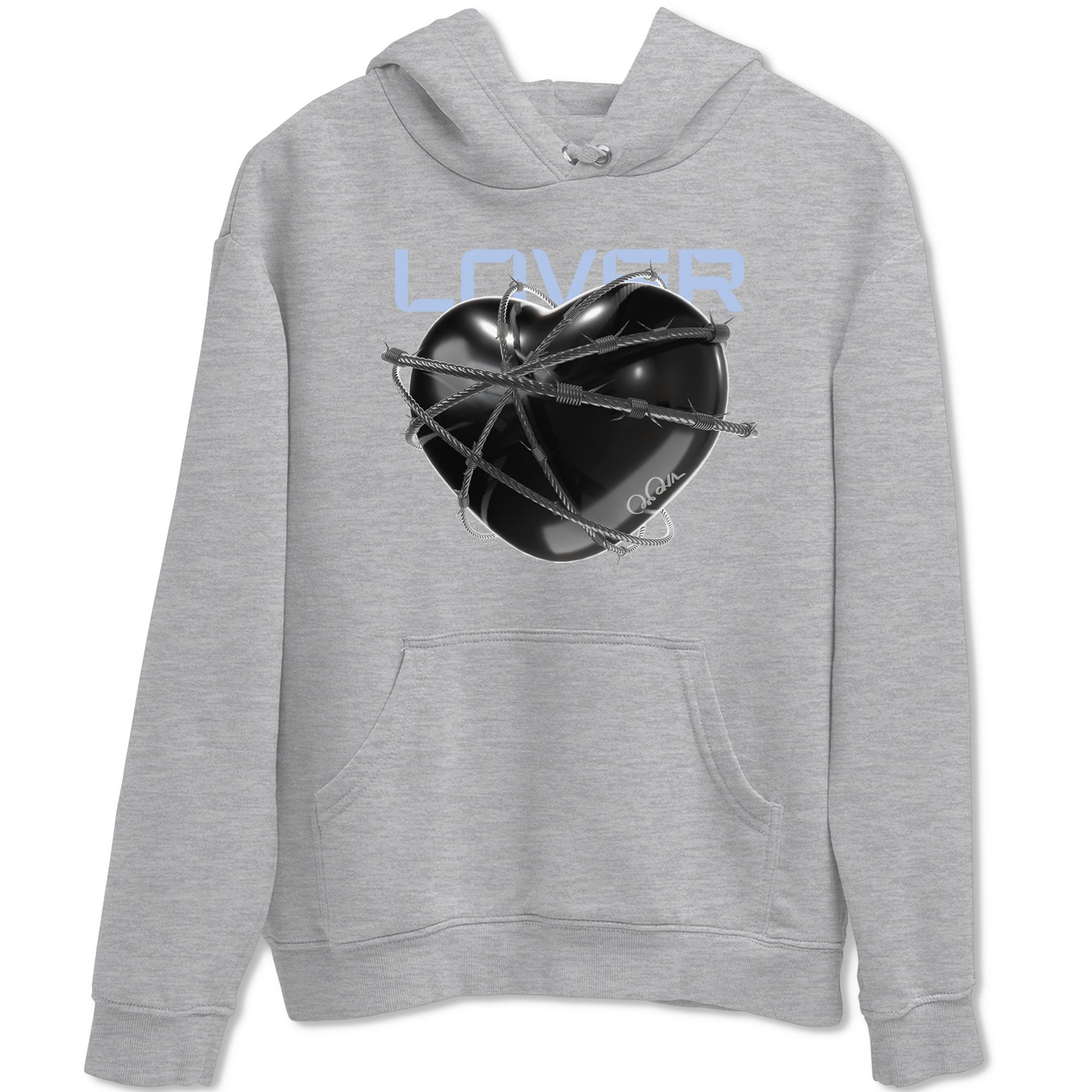 11s Black and Varsity Royal shirt to match jordans Heart Lover sneaker tees Air Jordan 11 Black/Varsity Royal SNRT Sneaker Release Tees Unisex Heather Grey 2 T-Shirt