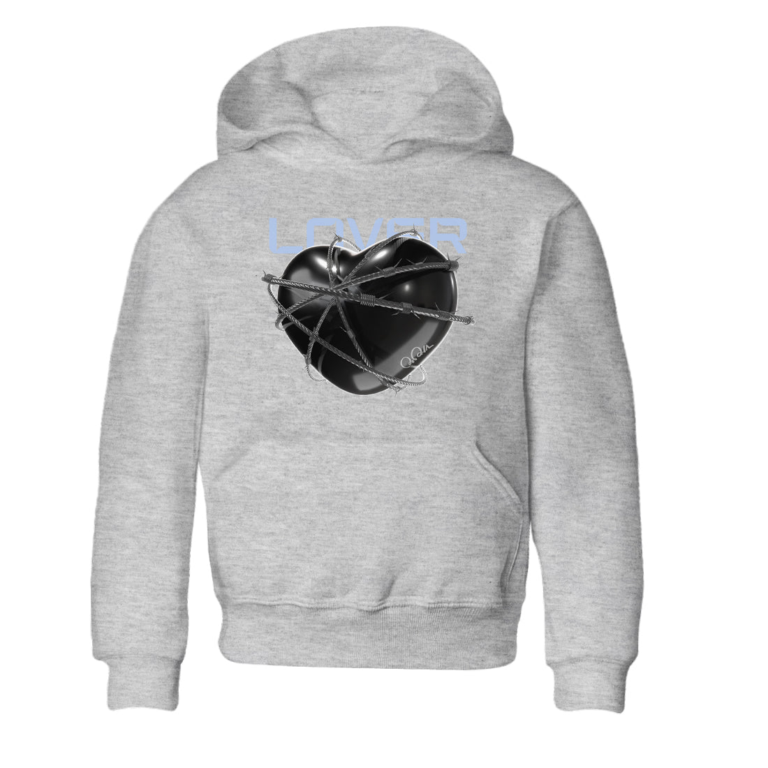 11s Black and Varsity Royal shirt to match jordans Heart Lover sneaker tees Air Jordan 11 Black/Varsity Royal SNRT Sneaker Release Tees Baby Toddler Heather Grey 2 T-Shirt