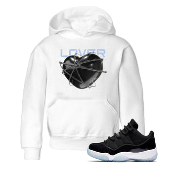11s Black and Varsity Royal shirt to match jordans Heart Lover sneaker tees Air Jordan 11 Black/Varsity Royal SNRT Sneaker Release Tees Baby Toddler White 1 T-Shirt