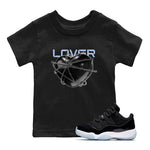 11s Space Jam shirt to match jordans Heart Lover sneaker tees Air Jordan 11 Space Jam SNRT Sneaker Release Tees Baby Toddler Black 1 T-Shirt