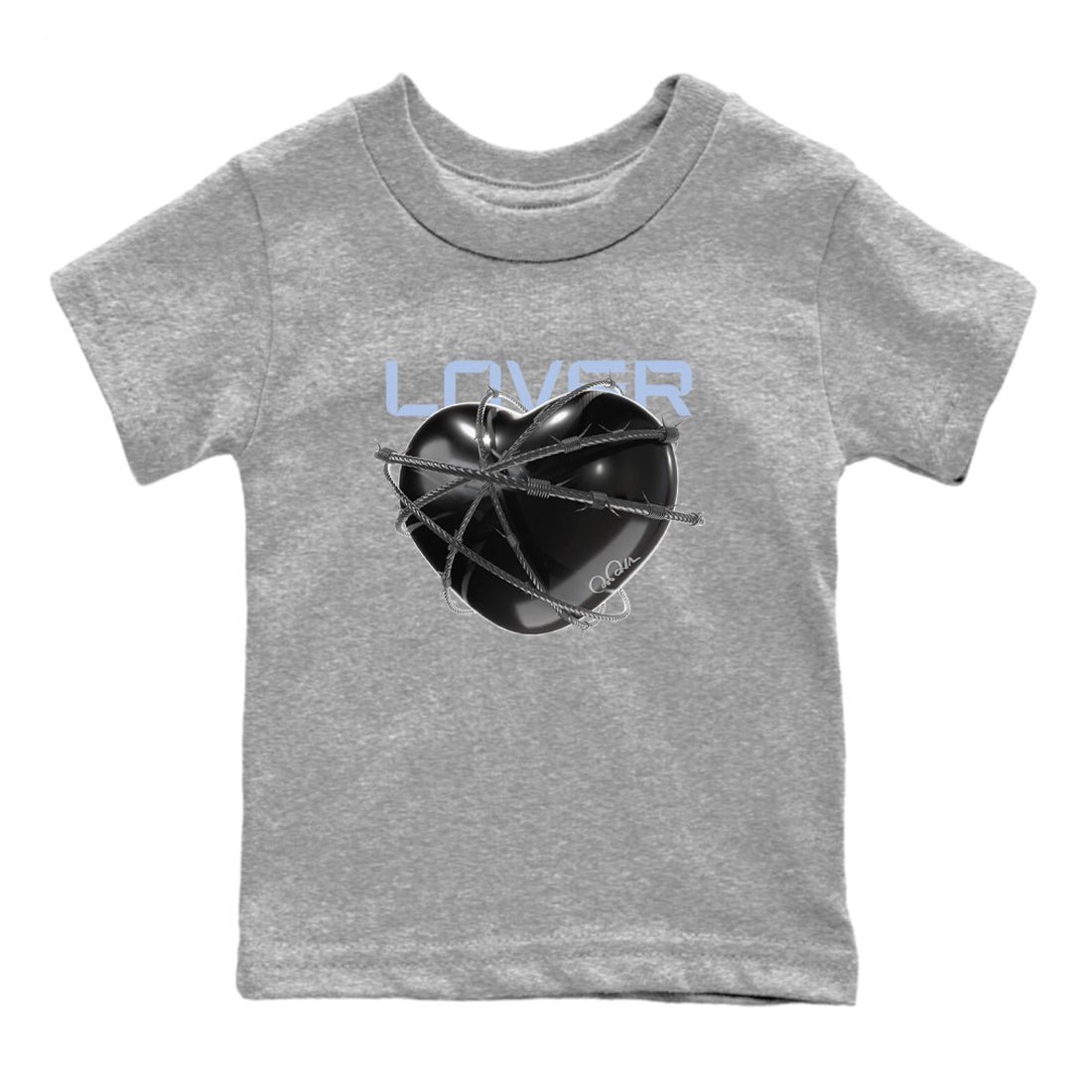 11s Space Jam shirt to match jordans Heart Lover sneaker tees Air Jordan 11 Space Jam SNRT Sneaker Release Tees Baby Toddler Heather Grey 2 T-Shirt