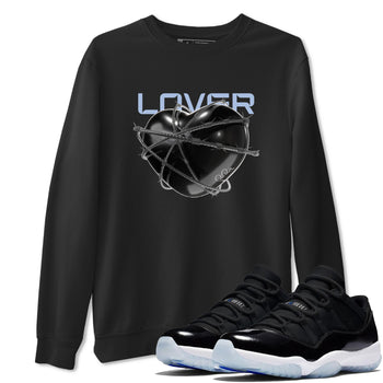 11s Black and Varsity Royal shirt to match jordans Heart Lover sneaker tees Air Jordan 11 Black/Varsity Royal SNRT Sneaker Release Tees Unisex Black 1 T-Shirt