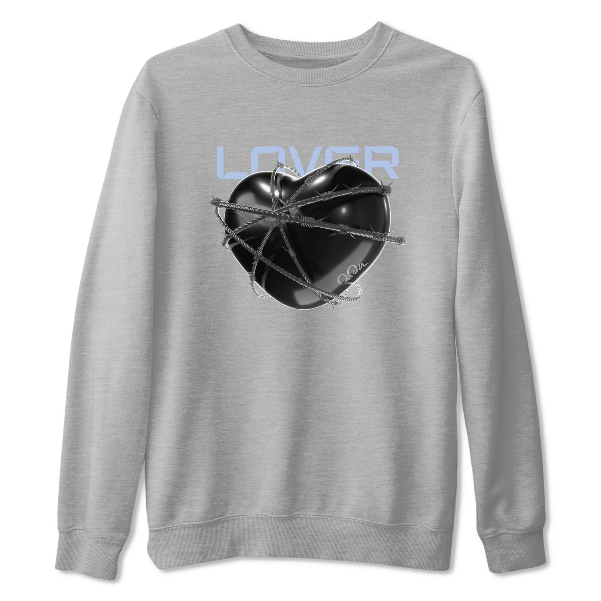 11s Black and Varsity Royal shirt to match jordans Heart Lover sneaker tees Air Jordan 11 Black/Varsity Royal SNRT Sneaker Release Tees Unisex Heather Grey 2 T-Shirt