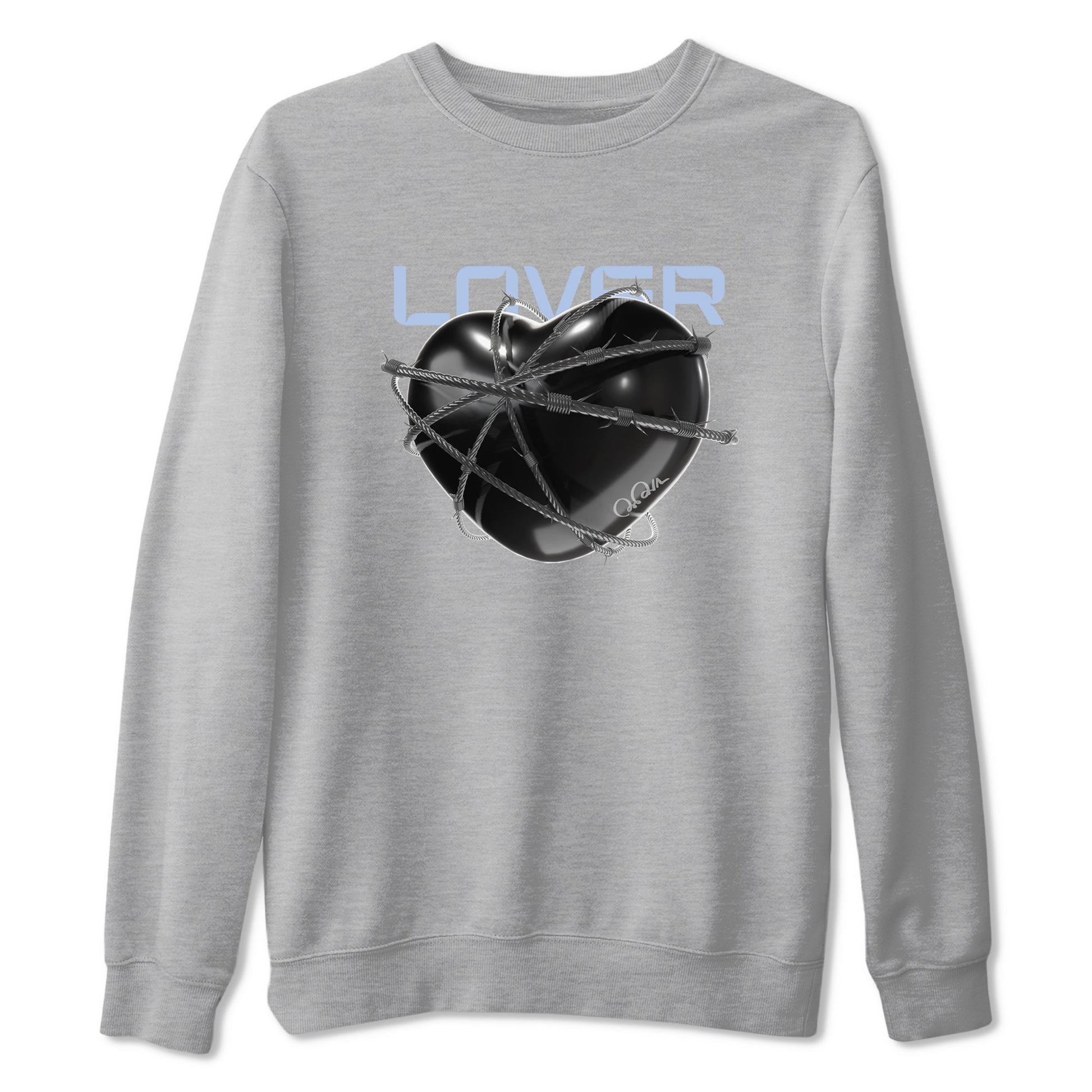 11s Black and Varsity Royal shirt to match jordans Heart Lover sneaker tees Air Jordan 11 Black/Varsity Royal SNRT Sneaker Release Tees Unisex Heather Grey 2 T-Shirt