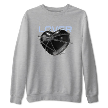 11s Black and Varsity Royal shirt to match jordans Heart Lover sneaker tees Air Jordan 11 Black/Varsity Royal SNRT Sneaker Release Tees Unisex Heather Grey 2 T-Shirt