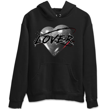 Air Jordan 14 Metallic Silver Sneaker Match Tees Heart Lover Sneaker Tees AJ14 Metallic Silver Sneaker Release Tees Unisex Shirts Black 2