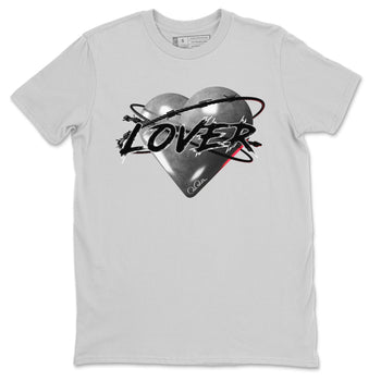 Air Jordan 14 Metallic Silver Sneaker Match Tees Heart Lover Sneaker Tees AJ14 Metallic Silver Sneaker Release Tees Unisex Shirts Silver 2