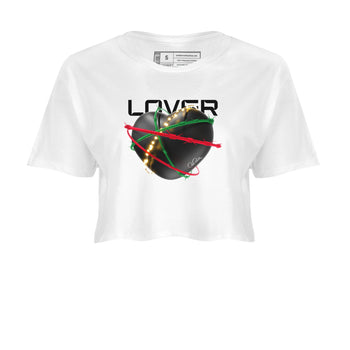 2s Christmas X-mas gift shirt to match jordans Heart Lover sneaker tees Air Jordan 2 Christmas SNRT Sneaker Release Tees White 2 Crop T-Shirt