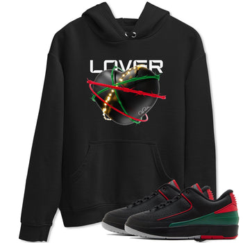 2s Christmas X-mas gift shirt to match jordans Heart Lover sneaker tees Air Jordan 2 Christmas SNRT Sneaker Release Tees Unisex Black 1 T-Shirt