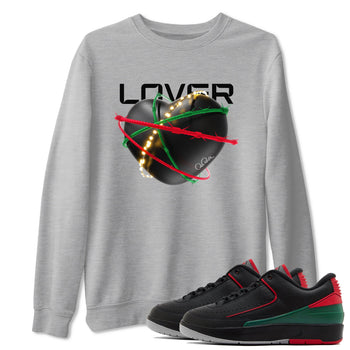 2s Christmas X-mas gift shirt to match jordans Heart Lover sneaker tees Air Jordan 2 Christmas SNRT Sneaker Release Tees Unisex Heather Grey 1 T-Shirt