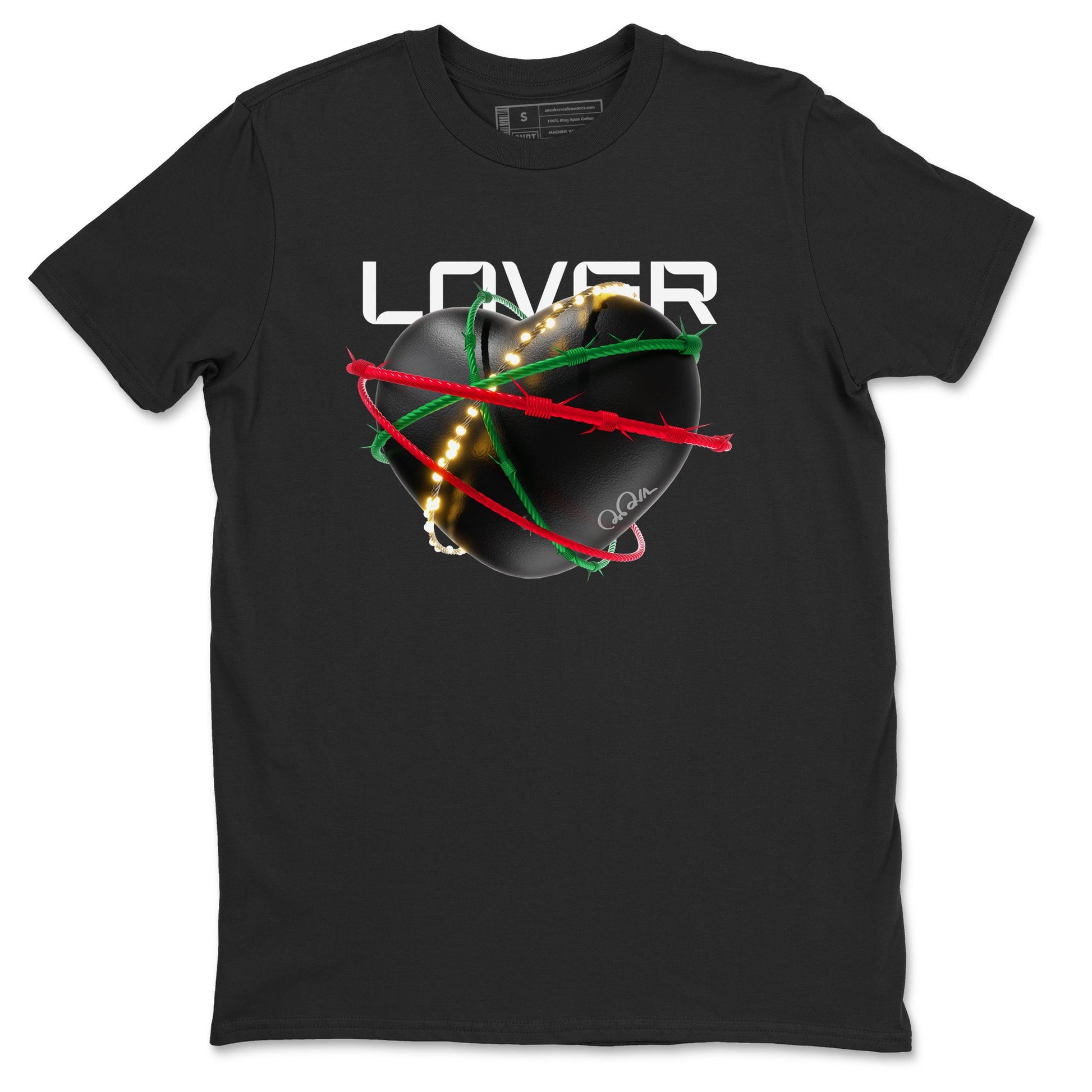 2s Christmas X-mas gift shirt to match jordans Heart Lover sneaker tees Air Jordan 2 Christmas SNRT Sneaker Release Tees Unisex Black 2 T-Shirt