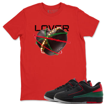 2s Christmas X-mas gift shirt to match jordans Heart Lover sneaker tees Air Jordan 2 Christmas SNRT Sneaker Release Tees Unisex Red 1 T-Shirt