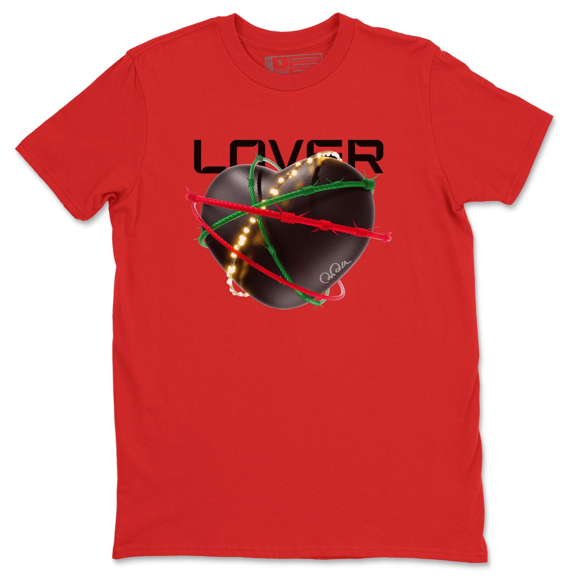 2s Christmas X-mas gift shirt to match jordans Heart Lover sneaker tees Air Jordan 2 Christmas SNRT Sneaker Release Tees Unisex Red 2 T-Shirt