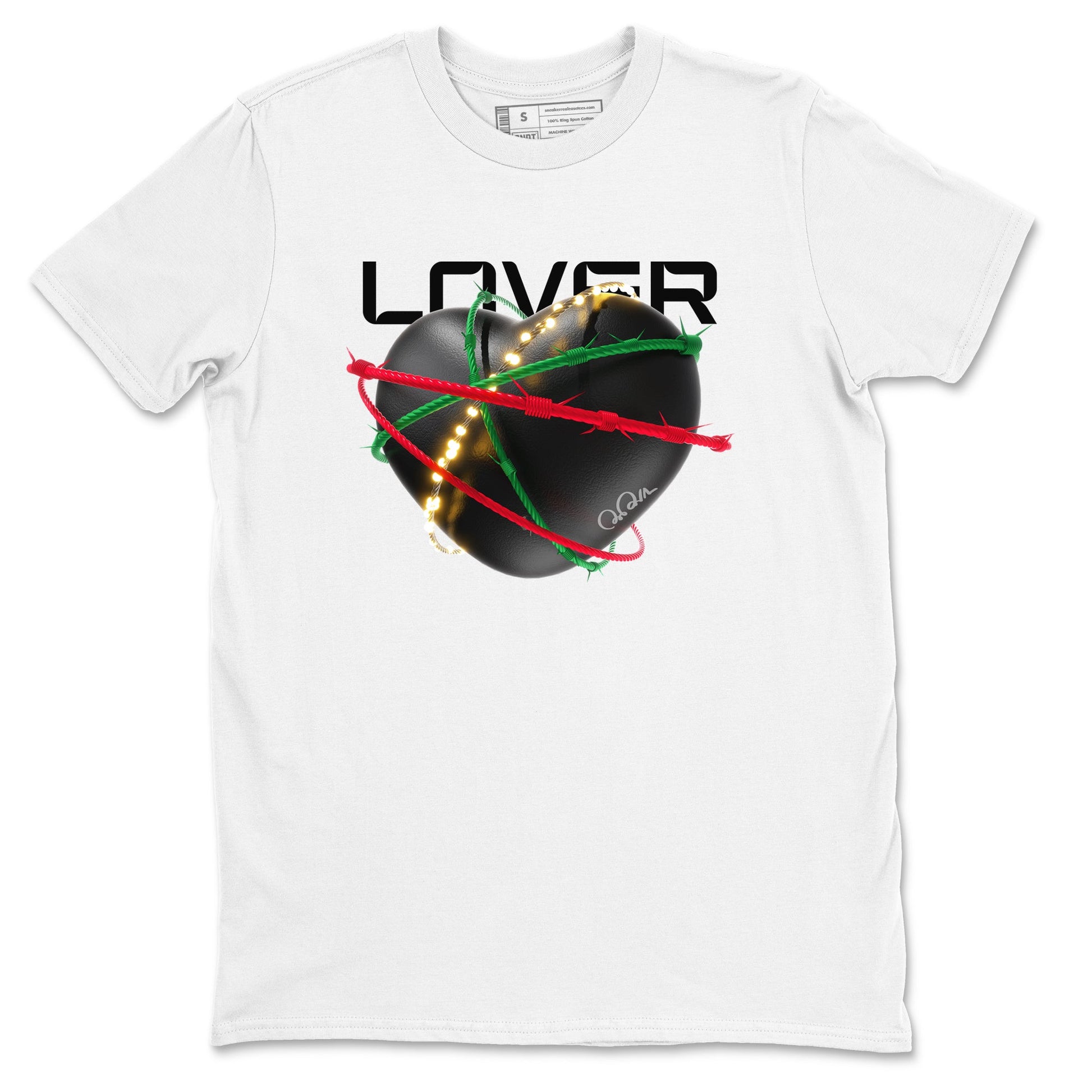 2s Christmas X-mas gift shirt to match jordans Heart Lover sneaker tees Air Jordan 2 Christmas SNRT Sneaker Release Tees Unisex White 2 T-Shirt