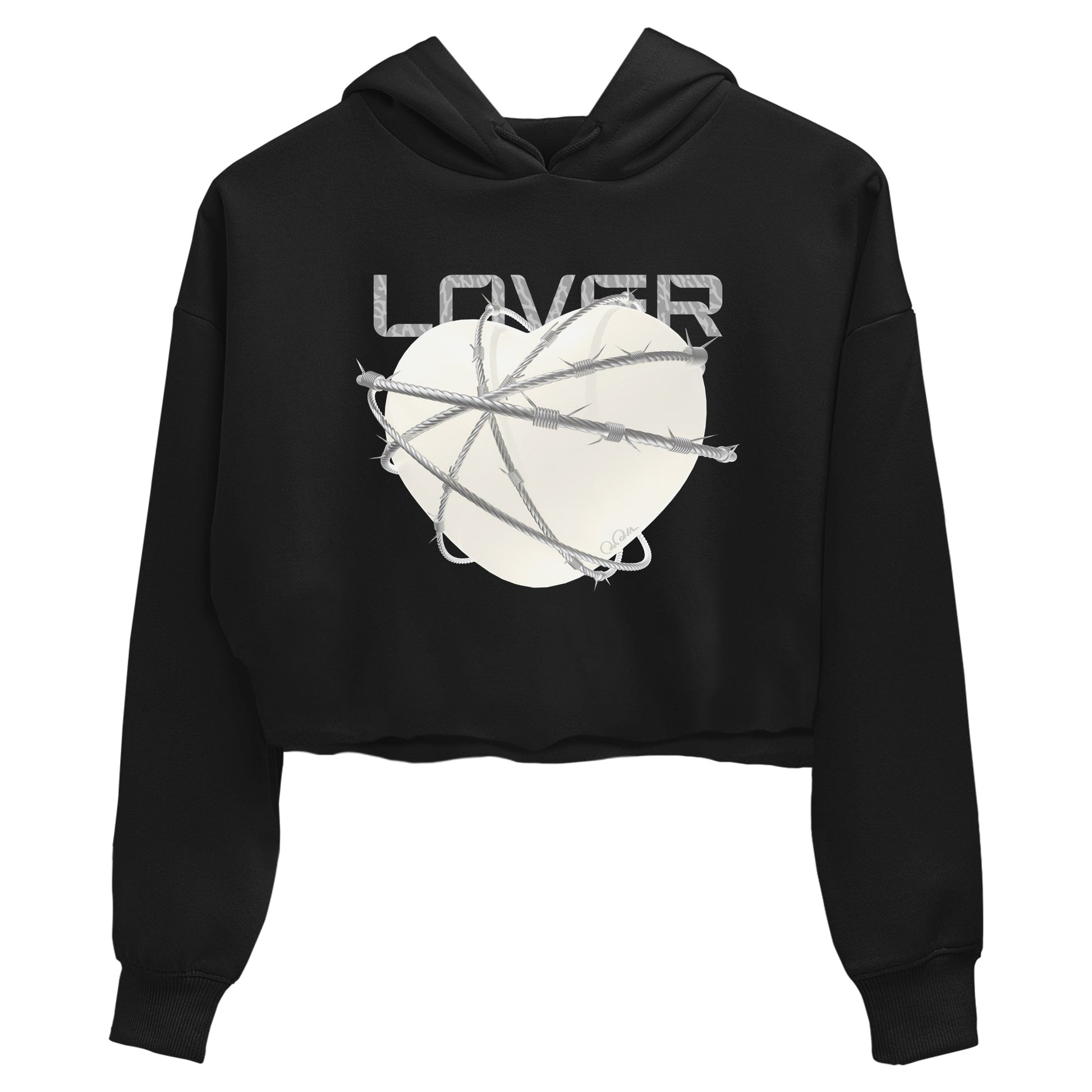 3s Ivory shirt to match jordans Heart Lover sneaker tees Air Jordan 3 Ivory SNRT Sneaker Release Tees Black 2 crop length shirt