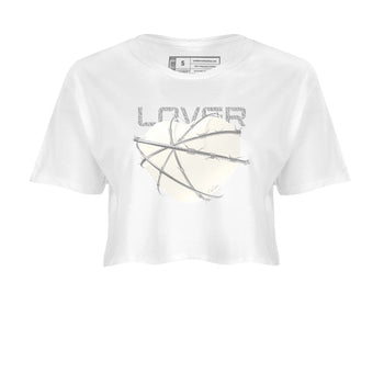 3s Ivory shirt to match jordans Heart Lover sneaker tees Air Jordan 3 Ivory SNRT Sneaker Release Tees White 2 crop length shirt