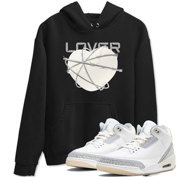 3s Ivory shirt to match jordans Heart Lover sneaker tees Air Jordan 3 Ivory SNRT Sneaker Release Tees unisex cotton Black 1 crew neck shirt