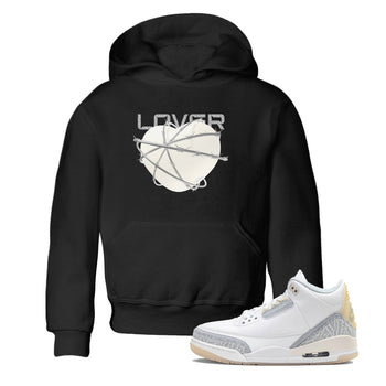 3s Ivory shirt to match jordans Heart Lover sneaker tees Air Jordan 3 Ivory SNRT sneaker release tees baby toddler Black 1 cotton Shirt
