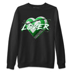 Air Jordan 3 Lucky Green Sneaker Match Tees Heart Lover Sneaker Tees AJ3 Lucky Green Sneaker Release Tees Unisex Shirts Black 2