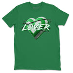 Air Jordan 3 Lucky Green Sneaker Match Tees Heart Lover Sneaker Tees AJ3 Lucky Green Sneaker Release Tees Unisex Shirts Kelly Green 2