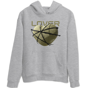 Air Jordan 4 Medium Olive shirt to match jordans Heart Lover sneaker tees AJ4Medium Olive SNRT Sneaker Release Tees Unisex Heather Grey 2 T-Shirt