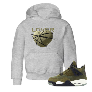 Air Jordan 4 Medium Olive shirt to match jordans Heart Lover sneaker tees AJ4Medium Olive SNRT Sneaker Release Tees Baby Toddler Heather Grey 1 T-Shirt