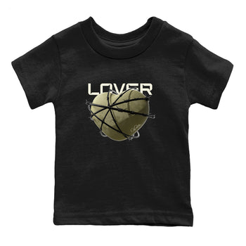 Air Jordan 4 Medium Olive shirt to match jordans Heart Lover sneaker tees AJ4Medium Olive SNRT Sneaker Release Tees Baby Toddler Black 2 T-Shirt
