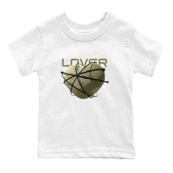 Air Jordan 4 Medium Olive shirt to match jordans Heart Lover sneaker tees AJ4Medium Olive SNRT Sneaker Release Tees Baby Toddler White 2 T-Shirt
