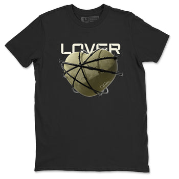 Air Jordan 4 Medium Olive shirt to match jordans Heart Lover sneaker tees AJ4Medium Olive SNRT Sneaker Release Tees Unisex Black 2 T-Shirt