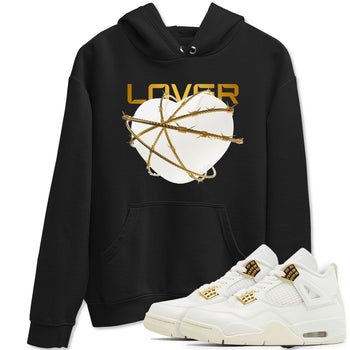 4s Sail shirt to match jordans Heart Lover sneaker tees Air Jordan 4 Sail SNRT Sneaker Release Tees unisex cotton Black 1 crew neck shirt