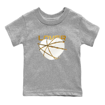 4s Sail shirt to match jordans Heart Lover sneaker tees Air Jordan 4 Sail SNRT sneaker release tees baby toddler Heather Grey 2 cotton Shirt