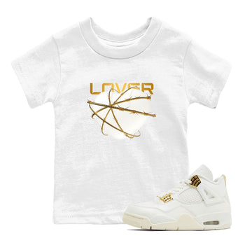 4s Sail shirt to match jordans Heart Lover sneaker tees Air Jordan 4 Sail SNRT sneaker release tees baby toddler White 1 cotton Shirt
