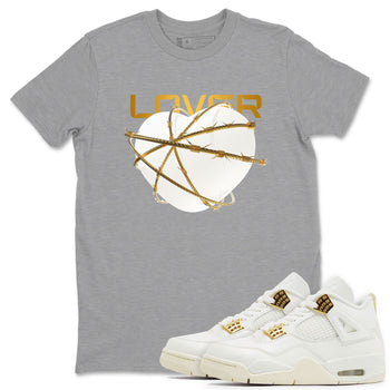 4s Sail shirt to match jordans Heart Lover sneaker tees Air Jordan 4 Sail SNRT Sneaker Release Tees unisex cotton Heather Grey 1 crew neck shirt