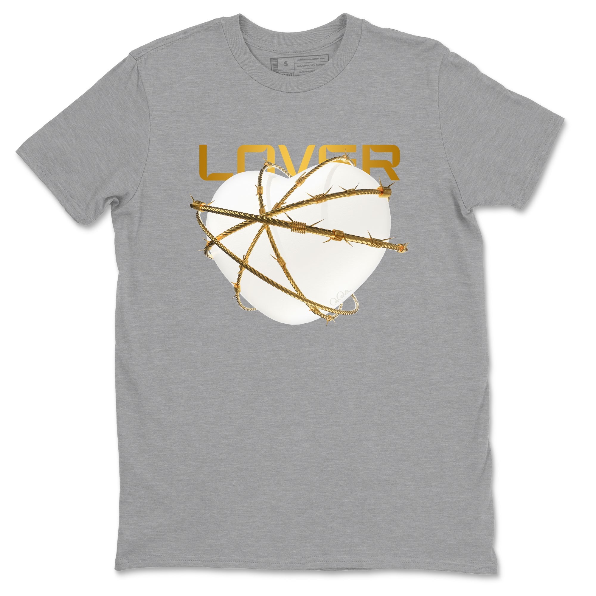 4s Sail shirt to match jordans Heart Lover sneaker tees Air Jordan 4 Sail SNRT Sneaker Release Tees unisex cotton Heather Grey 2 crew neck shirt