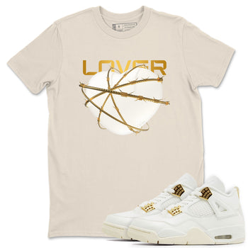 4s Sail shirt to match jordans Heart Lover sneaker tees Air Jordan 4 Sail SNRT Sneaker Release Tees unisex cotton Natural 1 crew neck shirt