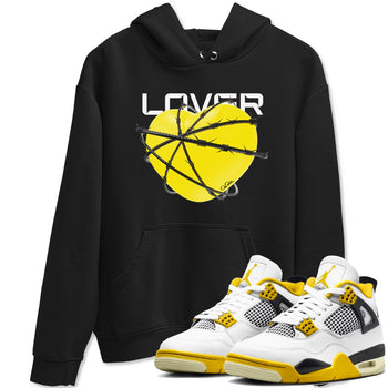AJ4 Vivid Sulfur shirt to match jordans Heart Lover sneaker tees Air Jordan 4 Vivid Sulfur SNRT Sneaker Release Tees unisex cotton Black 1 crew neck shirt