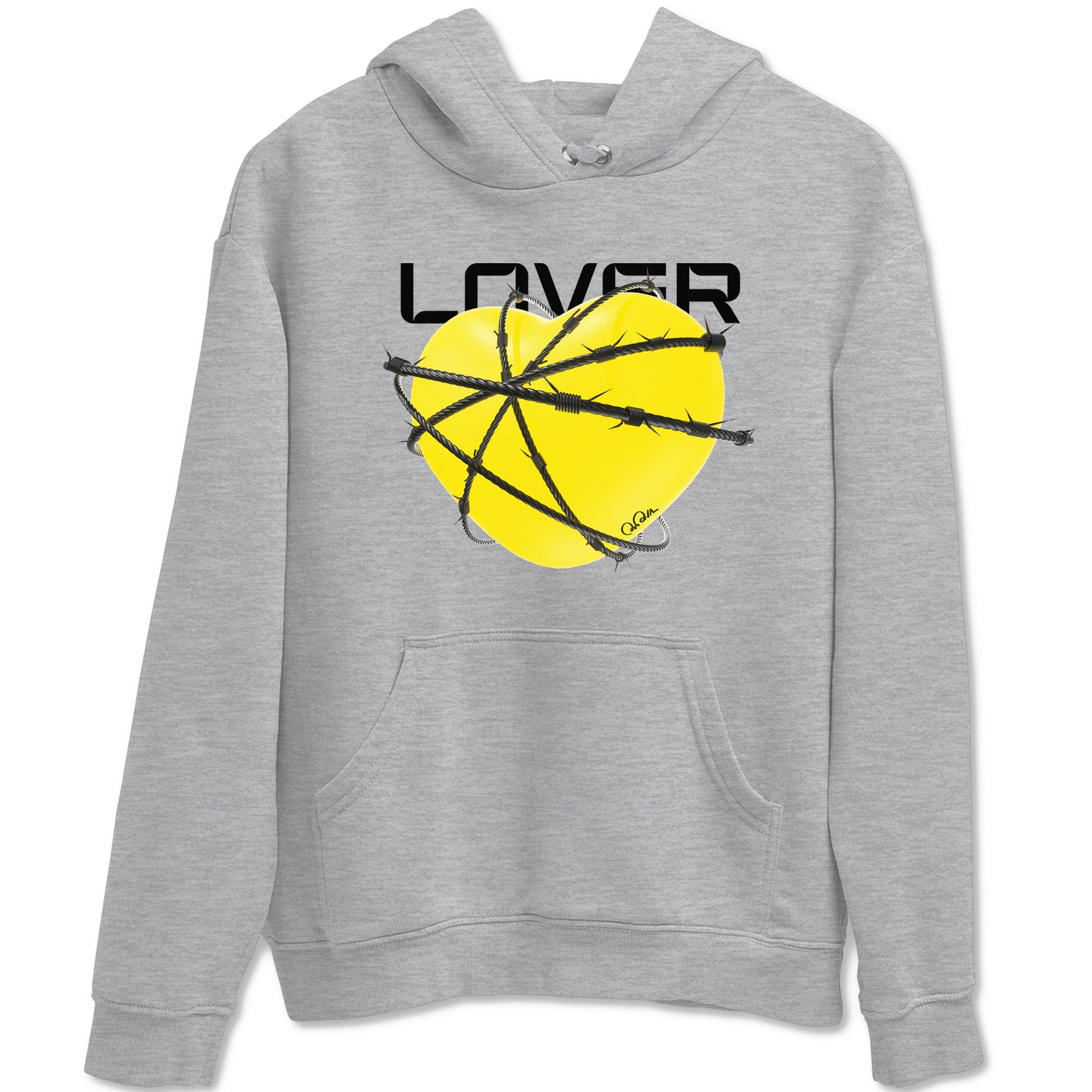 AJ4 Vivid Sulfur shirt to match jordans Heart Lover sneaker tees Air Jordan 4 Vivid Sulfur SNRT Sneaker Release Tees unisex cotton Heather Grey 2 crew neck shirt