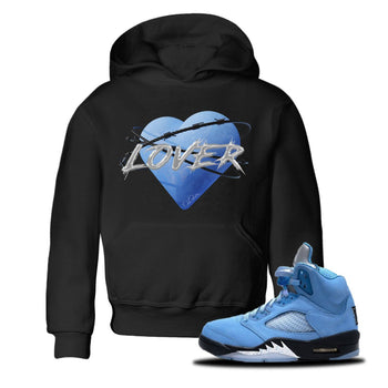 Air Jordan 5 UNC Heart Lover Baby and Kids Sneaker Tees AJ5 UNC Kids Sneaker Tees Washing and Care Tip