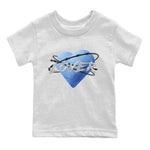 Jordan 5 UNC Jordan Shirts Heart Lover Sneaker Tees AJ5 UNC Sneaker Release Tees Kids Shirts White 2
