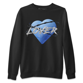 Jordan 5 UNC Jordan Shirts Heart Lover Sneaker Tees AJ5 UNC SNRT Sneaker Tees Unisex Shirts Black 2