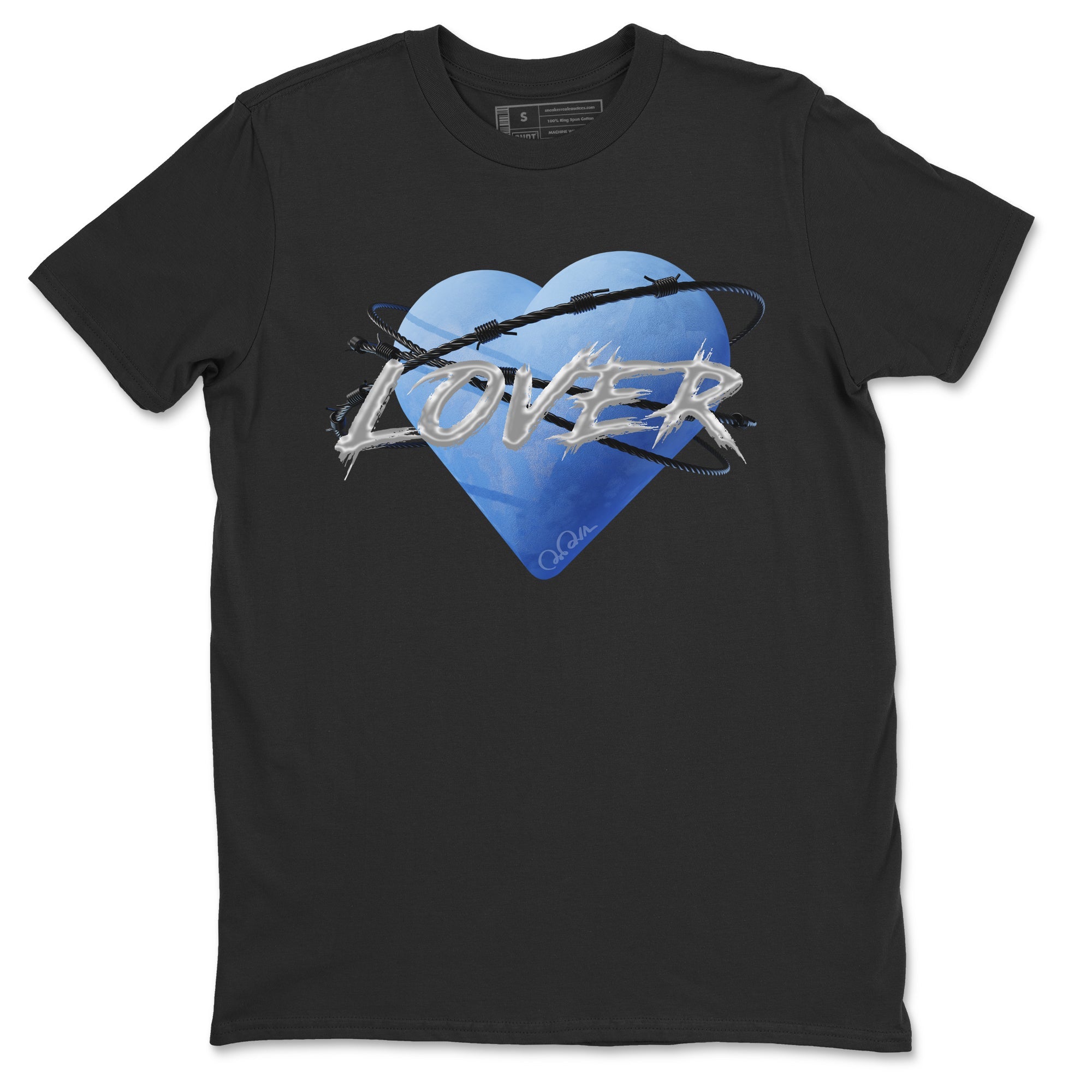 Jordan 5 UNC Jordan Shirts Heart Lover Sneaker Tees AJ5 UNC SNRT Sneaker Tees Unisex Shirts Black 2