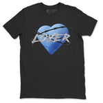 Jordan 5 UNC Jordan Shirts Heart Lover Sneaker Tees AJ5 UNC SNRT Sneaker Tees Unisex Shirts Black 2