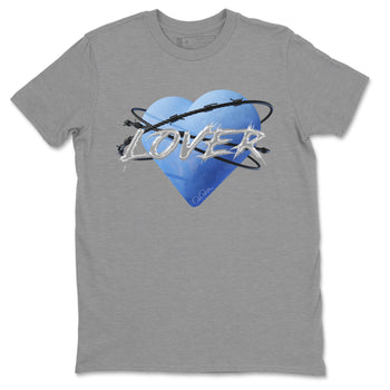 Jordan 5 UNC Jordan Shirts Heart Lover Sneaker Tees AJ5 UNC SNRT Sneaker Tees Unisex Shirts Heather Grey 2