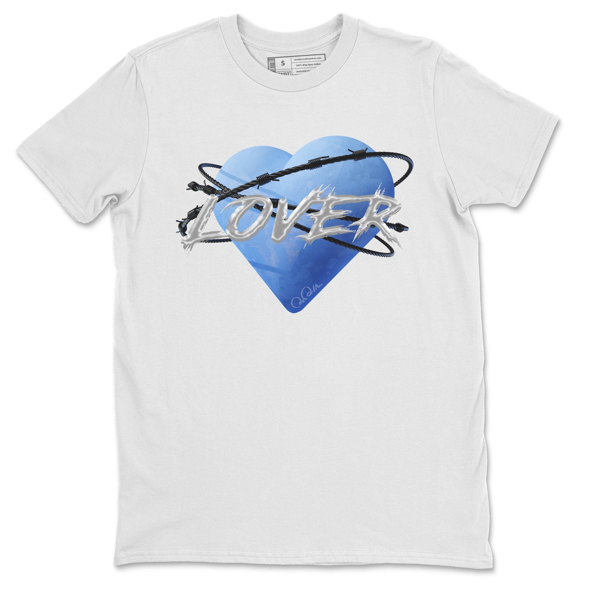 Jordan 5 UNC Jordan Shirts Heart Lover Sneaker Tees AJ5 UNC SNRT Sneaker Tees Unisex Shirts White 2