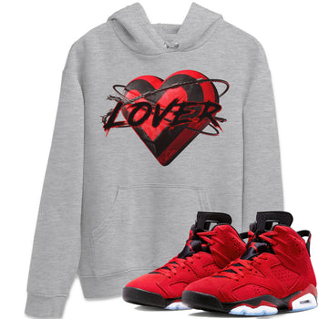 Air Jordan 6 Toro Bravo Sneaker Match Tees Heart Lover Sneaker Tees 3D Graphic Design Shirts AJ6 Toro Bravo Sneaker Release Tees Unisex Shirts Heather Grey 1