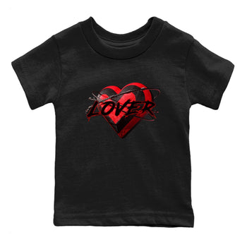 Air Jordan 6 Toro Bravo Sneaker Match Tees Heart Lover Sneaker Tees 3D Graphic Design Shirts AJ6 Toro Bravo Sneaker Release Tees Kids Shirts Black 2