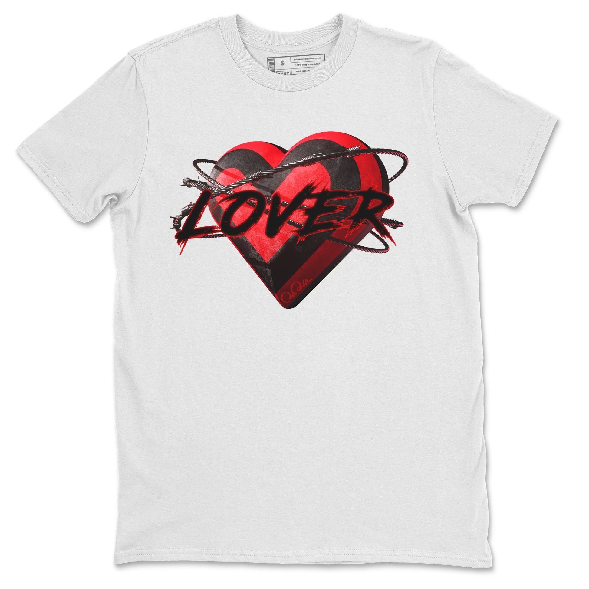 Air Jordan 6 Toro Bravo Sneaker Match Tees Heart Lover Sneaker Tees 3D Graphic Design Shirts AJ6 Toro Bravo Sneaker Release Tees Unisex Shirts White 2